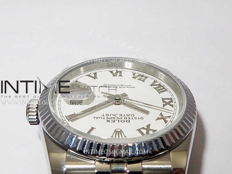 DateJust 36mm 126234 904 SS V2 QF 1:1 Best Edition White Dial Roman Marker On Jubilee Bracelet SH3235
