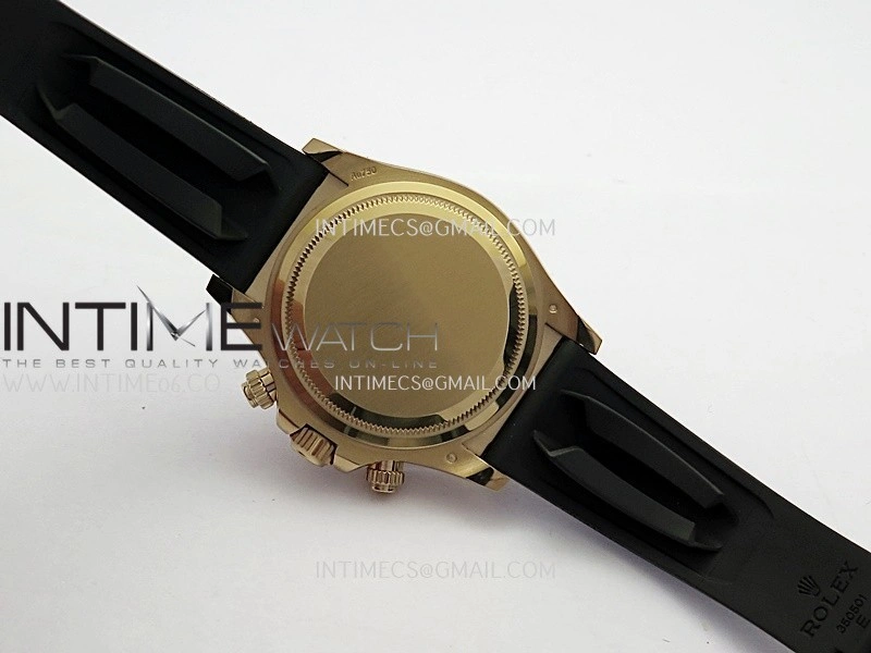 Daytona 126515 904L RG VF 1:1 Best Edition Black Dial Diamond Marker On Oysterflex Strap DD4131