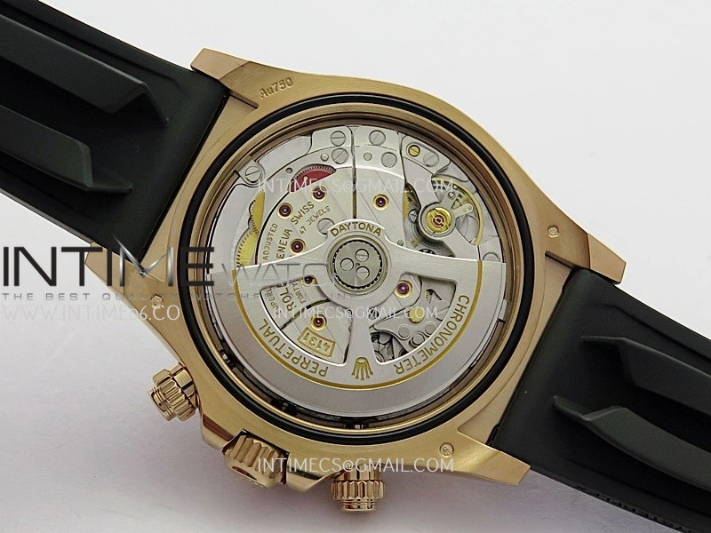 Daytona 126515 904L RG VF 1:1 Best Edition Black Dial Diamond Marker On Oysterflex Strap DD4131