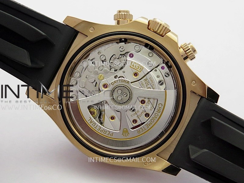 Daytona 126515 904L RG VF 1:1 Best Edition Black Dial Diamond Marker On Oysterflex Strap DD4131