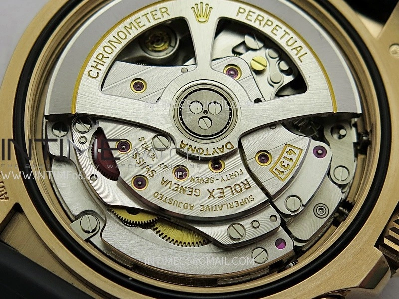 Daytona 126515 904L RG VF 1:1 Best Edition Black Dial Diamond Marker On Oysterflex Strap DD4131