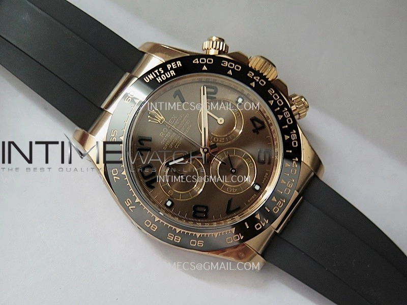 Daytona 116515 904L RG VF 1:1 Best Edition Brown Dial Numeral Marker On Oysterflex Strap DD4130