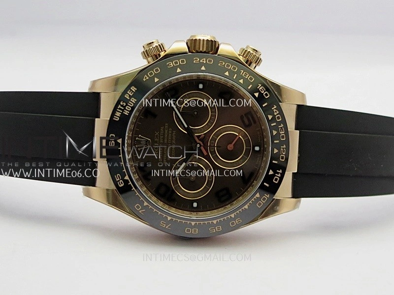 Daytona 116515 904L RG VF 1:1 Best Edition Brown Dial Numeral Marker On Oysterflex Strap DD4130