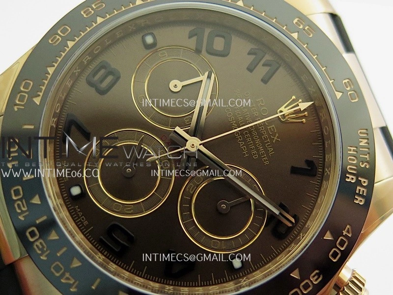 Daytona 116515 904L RG VF 1:1 Best Edition Brown Dial Numeral Marker On Oysterflex Strap DD4130