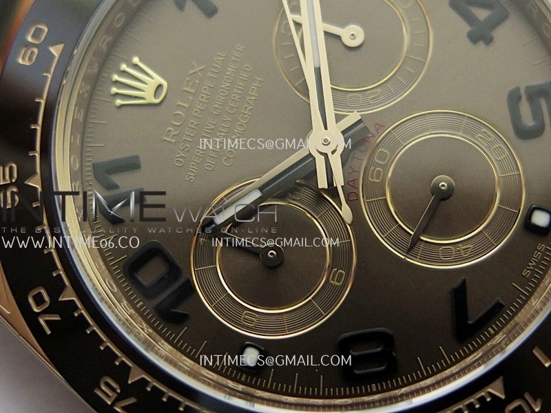 Daytona 116515 904L RG VF 1:1 Best Edition Brown Dial Numeral Marker On Oysterflex Strap DD4130