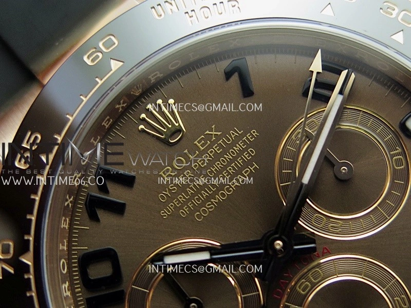 Daytona 116515 904L RG VF 1:1 Best Edition Brown Dial Numeral Marker On Oysterflex Strap DD4130