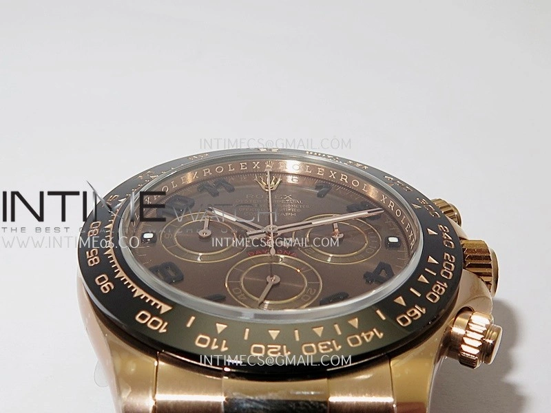 Daytona 116515 904L RG VF 1:1 Best Edition Brown Dial Numeral Marker On Oysterflex Strap DD4130