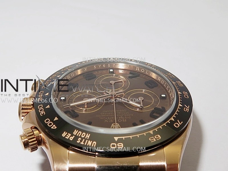 Daytona 116515 904L RG VF 1:1 Best Edition Brown Dial Numeral Marker On Oysterflex Strap DD4130