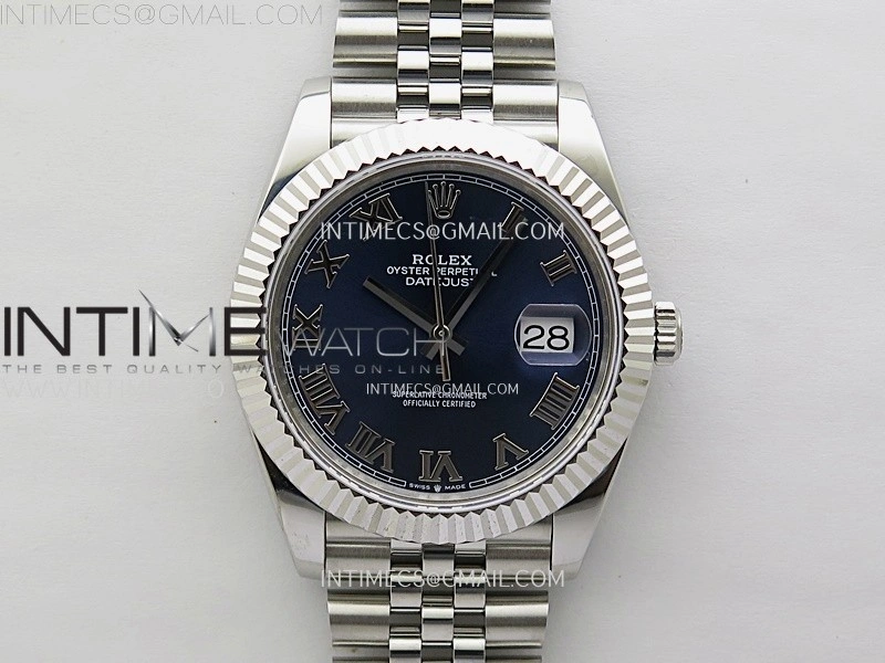 DateJust 126334 904L SS JDF 1:1 Best Edition Blue Dial Roman Markers on Jubilee 904L SS Bracelet