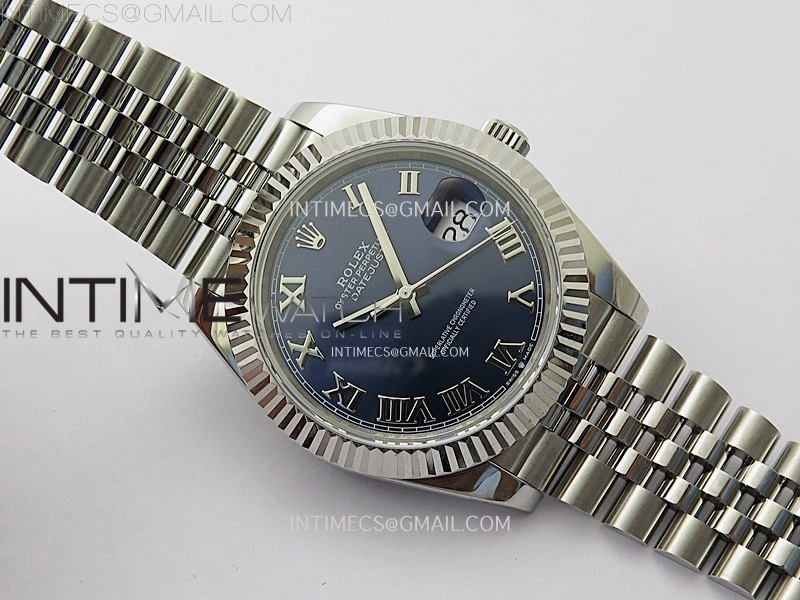 DateJust 126334 904L SS JDF 1:1 Best Edition Blue Dial Roman Markers on Jubilee 904L SS Bracelet