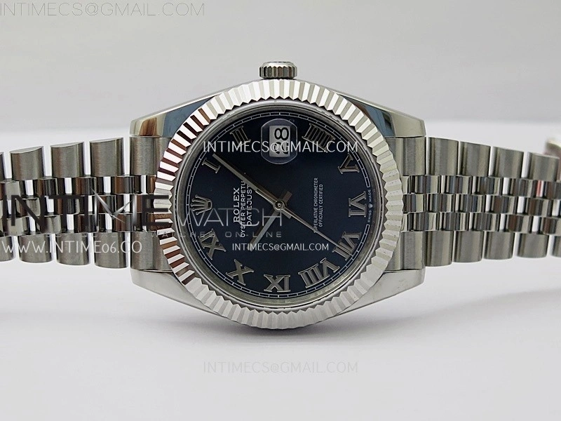 DateJust 126334 904L SS JDF 1:1 Best Edition Blue Dial Roman Markers on Jubilee 904L SS Bracelet