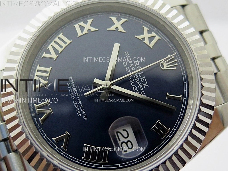 DateJust 126334 904L SS JDF 1:1 Best Edition Blue Dial Roman Markers on Jubilee 904L SS Bracelet