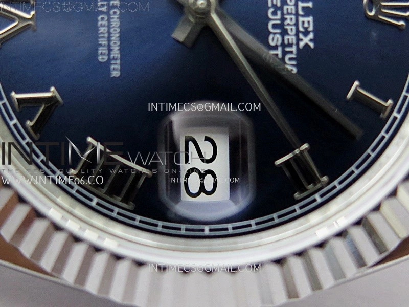 DateJust 126334 904L SS JDF 1:1 Best Edition Blue Dial Roman Markers on Jubilee 904L SS Bracelet