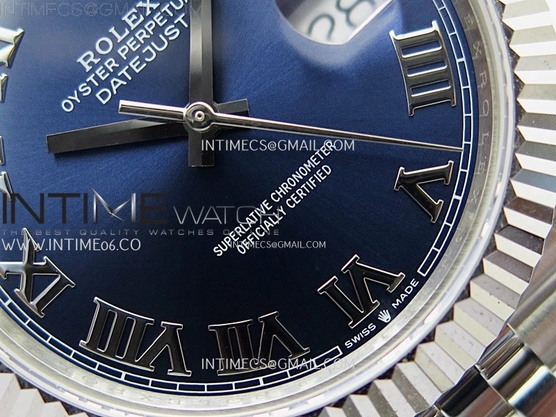 DateJust 126334 904L SS JDF 1:1 Best Edition Blue Dial Roman Markers on Jubilee 904L SS Bracelet