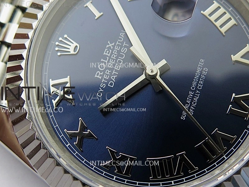 DateJust 126334 904L SS JDF 1:1 Best Edition Blue Dial Roman Markers on Jubilee 904L SS Bracelet
