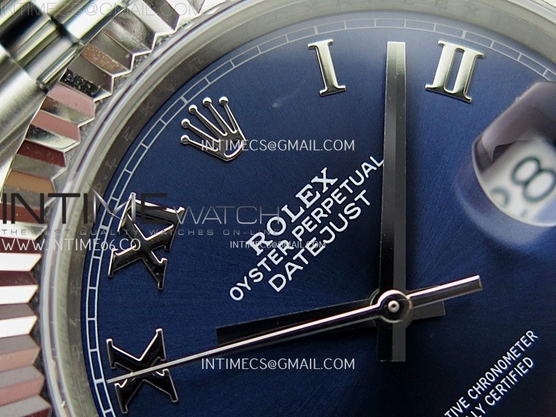 DateJust 126334 904L SS JDF 1:1 Best Edition Blue Dial Roman Markers on Jubilee 904L SS Bracelet