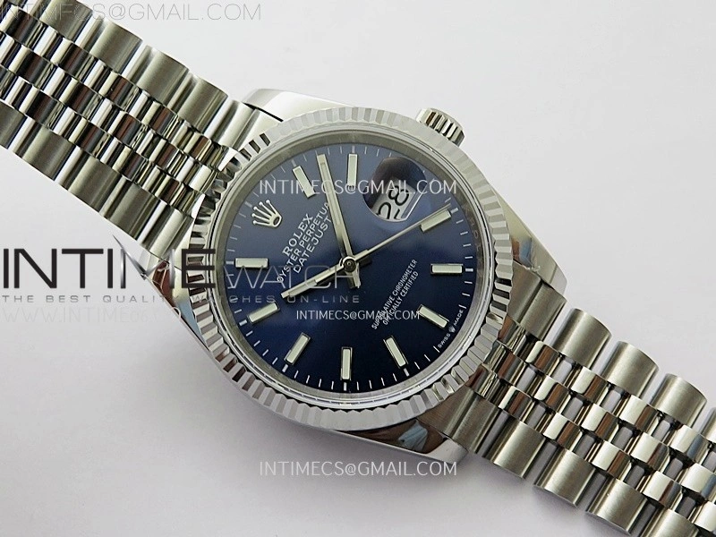 DateJust 126234 904L SS JDF 1:1 Best Edition Blue Dial Stick Markers on Jubilee 904L SS Bracelet