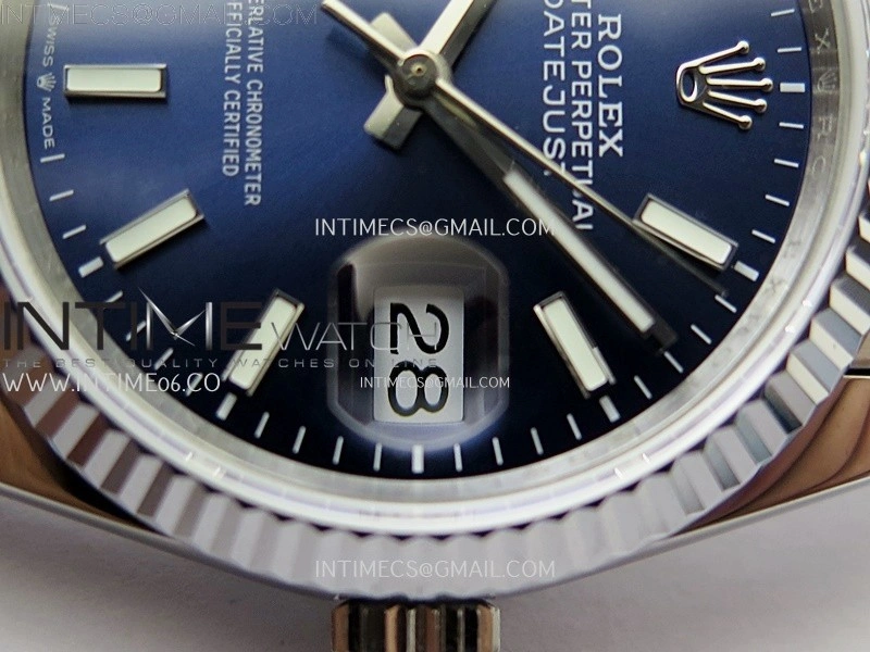 DateJust 126234 904L SS JDF 1:1 Best Edition Blue Dial Stick Markers on Jubilee 904L SS Bracelet