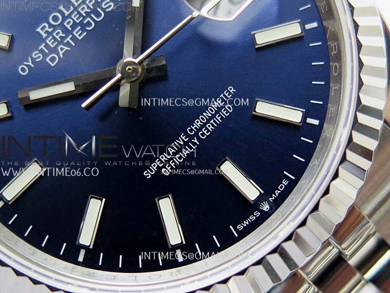 DateJust 126234 904L SS JDF 1:1 Best Edition Blue Dial Stick Markers on Jubilee 904L SS Bracelet
