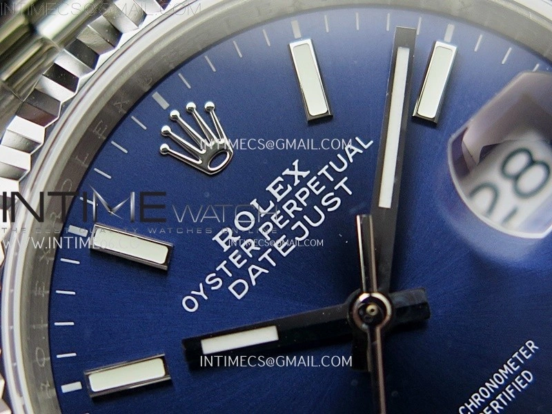 DateJust 126234 904L SS JDF 1:1 Best Edition Blue Dial Stick Markers on Jubilee 904L SS Bracelet