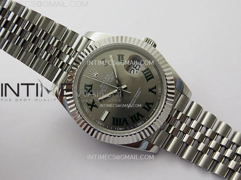 DateJust 126334 904L SS JDF 1:1 Best Edition Gray Dial Roman Markers on Jubilee 904L SS Bracelet