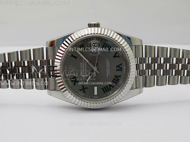 DateJust 126334 904L SS JDF 1:1 Best Edition Gray Dial Roman Markers on Jubilee 904L SS Bracelet