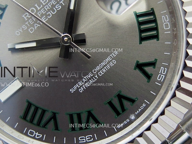 DateJust 126334 904L SS JDF 1:1 Best Edition Gray Dial Roman Markers on Jubilee 904L SS Bracelet