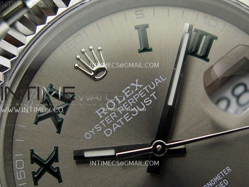 DateJust 126334 904L SS JDF 1:1 Best Edition Gray Dial Roman Markers on Jubilee 904L SS Bracelet