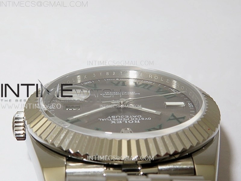 DateJust 126334 904L SS JDF 1:1 Best Edition Gray Dial Roman Markers on Jubilee 904L SS Bracelet