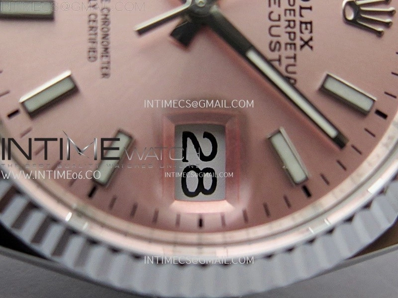 DateJust 126234 904L SS JDF 1:1 Best Edition Pink Dial Stick Markers on Jubilee 904L SS Bracelet