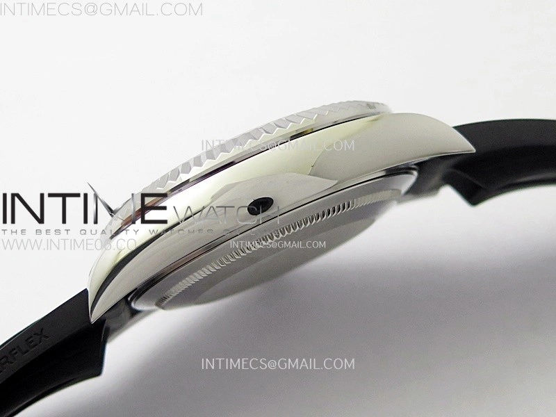 Sky-Dweller 326934 904L SS Noob 1:1 Best Edition Black Dial on Black Rubber Strap Asian 23J to 9001