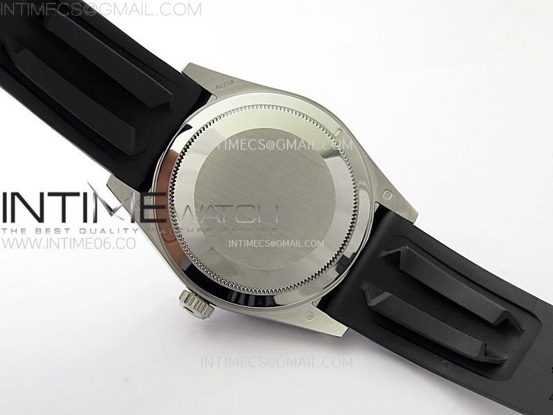 Sky-Dweller 326934 904L SS Noob 1:1 Best Edition Black Dial on Black Rubber Strap Asian 23J to 9001