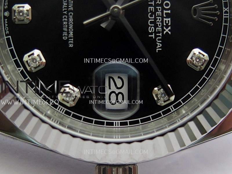 DateJust 41 126334 904L SS VF 1:1 Best Edition Black Dial Diamond Marker On Jubilee Bracelet DD3235