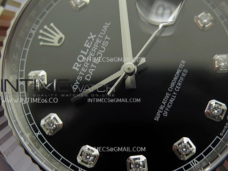 DateJust 41 126334 904L SS VF 1:1 Best Edition Black Dial Diamond Marker On Jubilee Bracelet DD3235