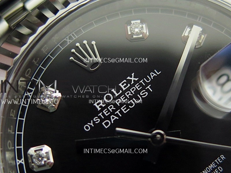 DateJust 41 126334 904L SS VF 1:1 Best Edition Black Dial Diamond Marker On Jubilee Bracelet DD3235