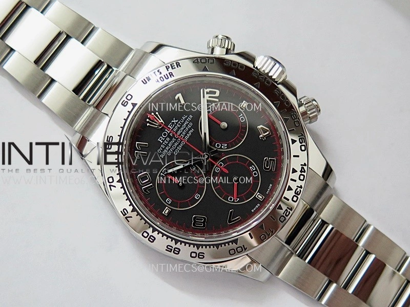 Daytona 116509 904L SS VF 1:1 Best Edition Black Dial Numeral Marker On 904L SS Bracelet DD4130