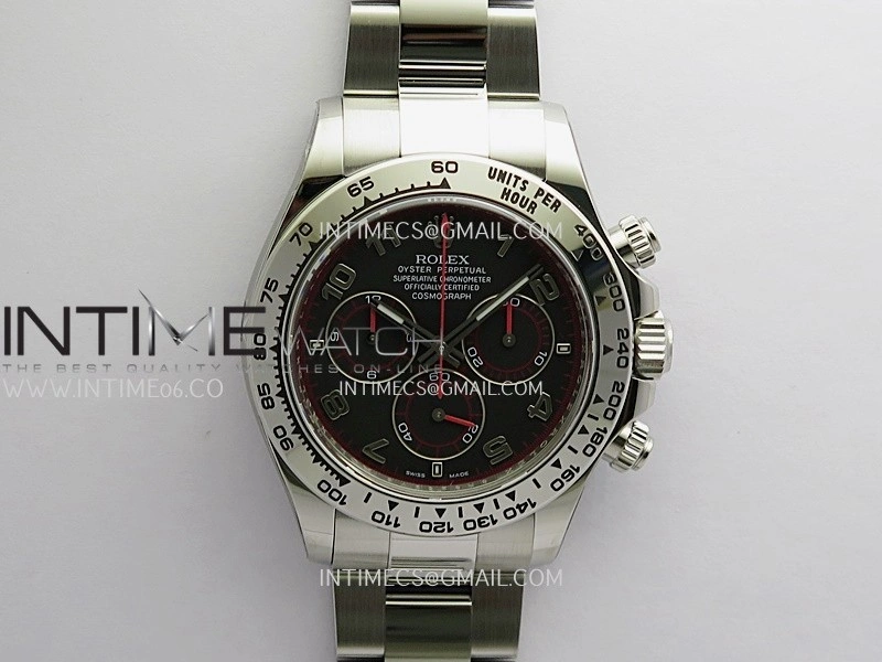 Daytona 116509 904L SS VF 1:1 Best Edition Black Dial Numeral Marker On 904L SS Bracelet DD4130