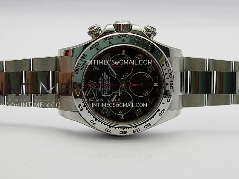 Daytona 116509 904L SS VF 1:1 Best Edition Black Dial Numeral Marker On 904L SS Bracelet DD4130