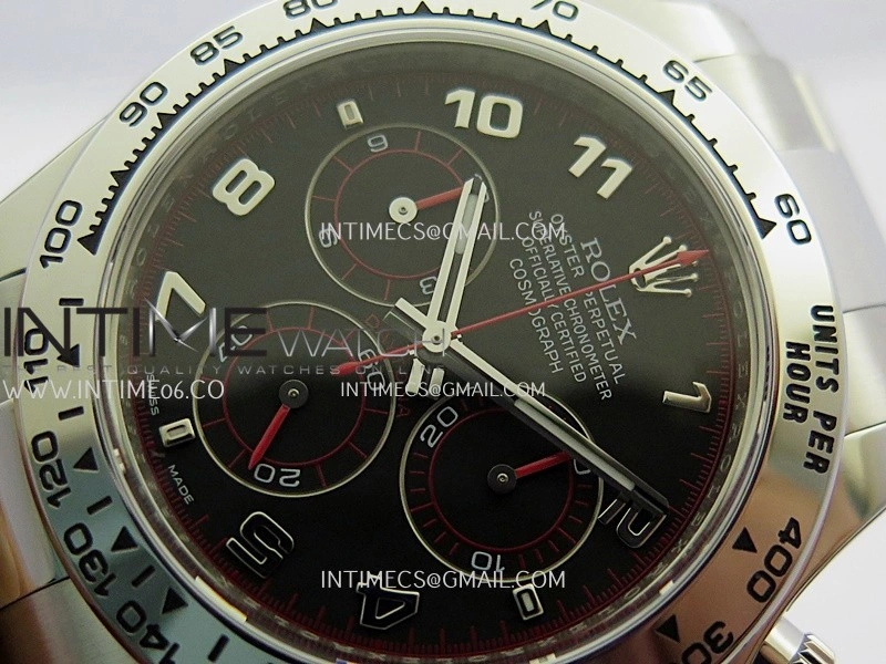 Daytona 116509 904L SS VF 1:1 Best Edition Black Dial Numeral Marker On 904L SS Bracelet DD4130