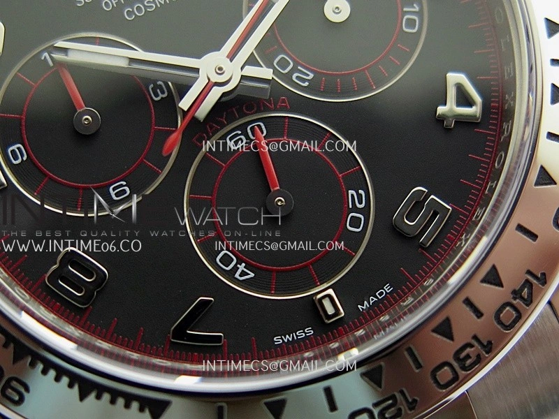 Daytona 116509 904L SS VF 1:1 Best Edition Black Dial Numeral Marker On 904L SS Bracelet DD4130