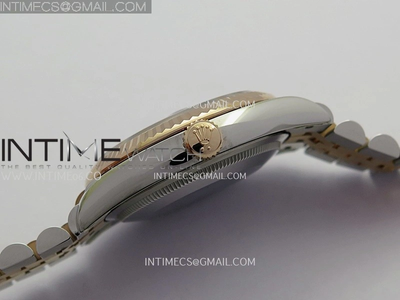 DateJust 126231 904L SS RG VF 1:1 Best Edition Brown Dial Stick Marker On Jubilee Bracelet DD3235