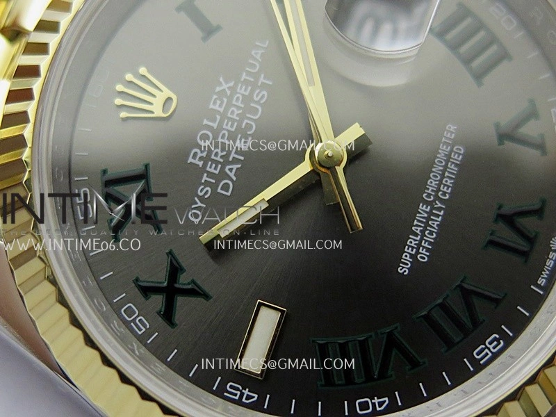 DateJust 126233 36mm 904L SS YG AR+F 1:1 Best Edition Gray Dial Roman Marker On Jubilee Bracelet DD3235