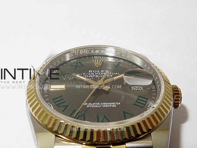 DateJust 126233 36mm 904L SS YG AR+F 1:1 Best Edition Gray Dial Roman Marker On Jubilee Bracelet DD3235