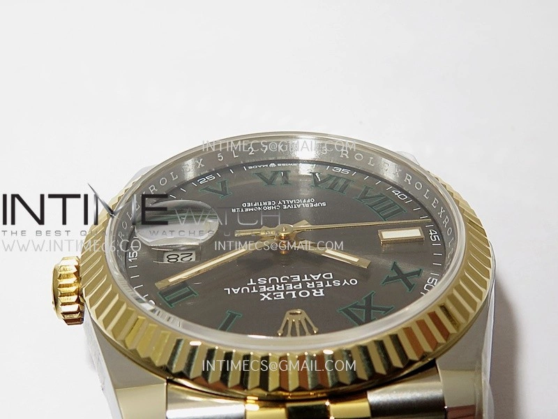 DateJust 126233 36mm 904L SS YG AR+F 1:1 Best Edition Gray Dial Roman Marker On Jubilee Bracelet DD3235