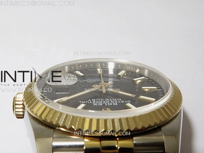 DateJust 126233 904L SS YG JDF 1:1 Best Edition Black Dial Stick Markers on Jubilee SS YG Bracelet