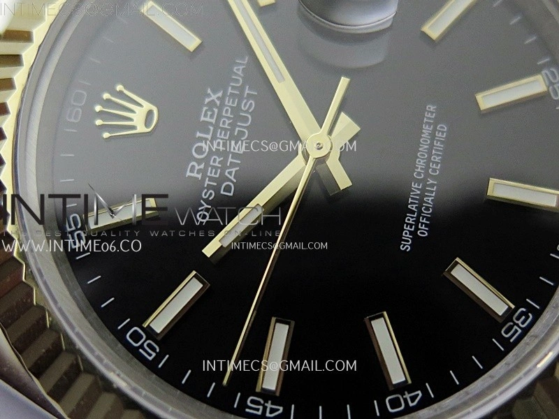 DateJust 126333 904L SS YG JDF 1:1 Best Edition Black Dial Stick Markers on Jubilee SS YG Bracelet