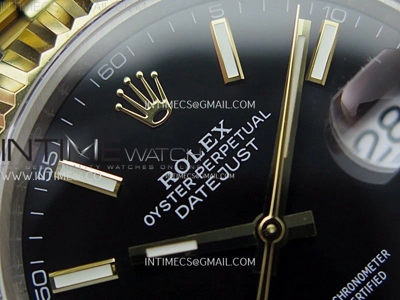 DateJust 126333 904L SS YG JDF 1:1 Best Edition Black Dial Stick Markers on Jubilee SS YG Bracelet