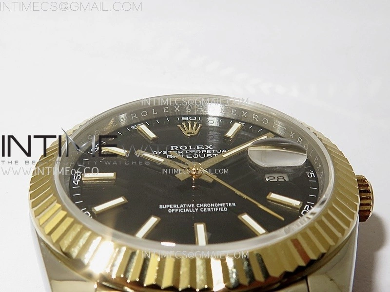 DateJust 126333 904L SS YG JDF 1:1 Best Edition Black Dial Stick Markers on Jubilee SS YG Bracelet
