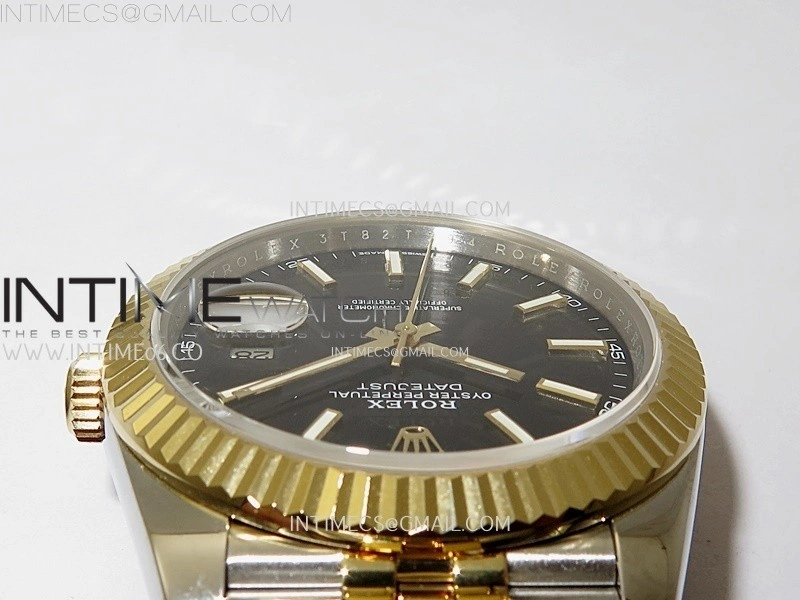 DateJust 126333 904L SS YG JDF 1:1 Best Edition Black Dial Stick Markers on Jubilee SS YG Bracelet