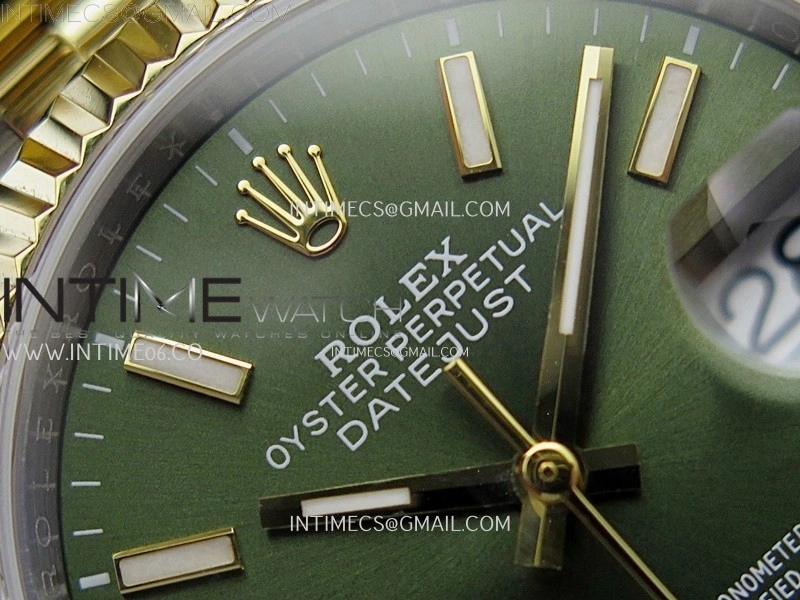 DateJust 126233 904L SS YG JDF 1:1 Best Edition Green Dial Stick Markers on Jubilee SS YG Bracelet